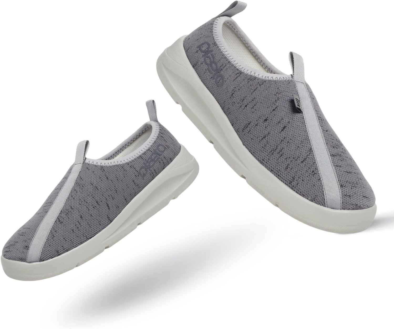 Image of Plaeto EZPlay Premium Walking Shoes |Comfortable Lightweight Shoes with Breathable Mesh Slip On Sneakers For Men (Grey, Grey , 12)