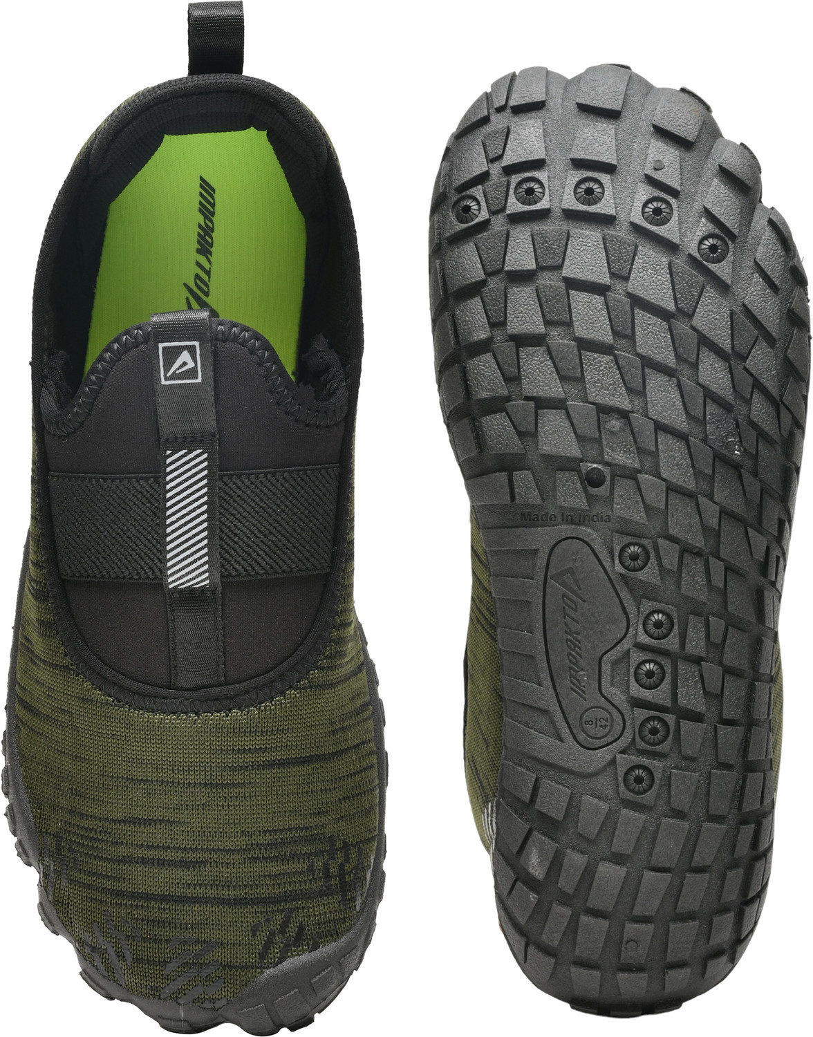 Image of Impakto by Ajanta Barefoot Shoes For Men (Olive , 11)