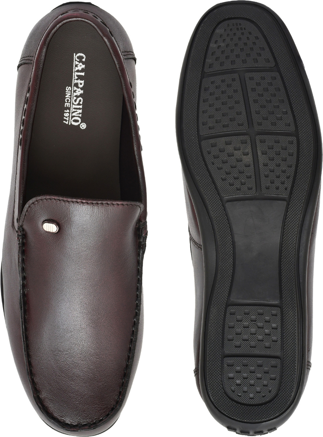 Image of Calpasino Fariste Loafer Shoes For Men 100% Genuine Leather Loafers For Men (Brown , 9)