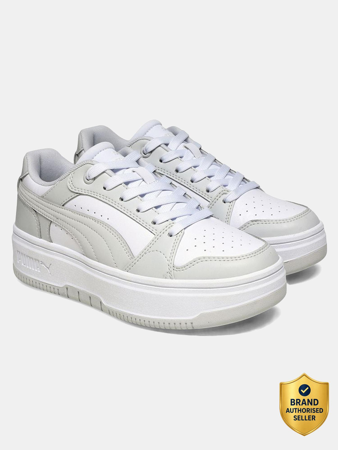 Image of PUMA Blktop Rider Sneakers For Women (White , 4)