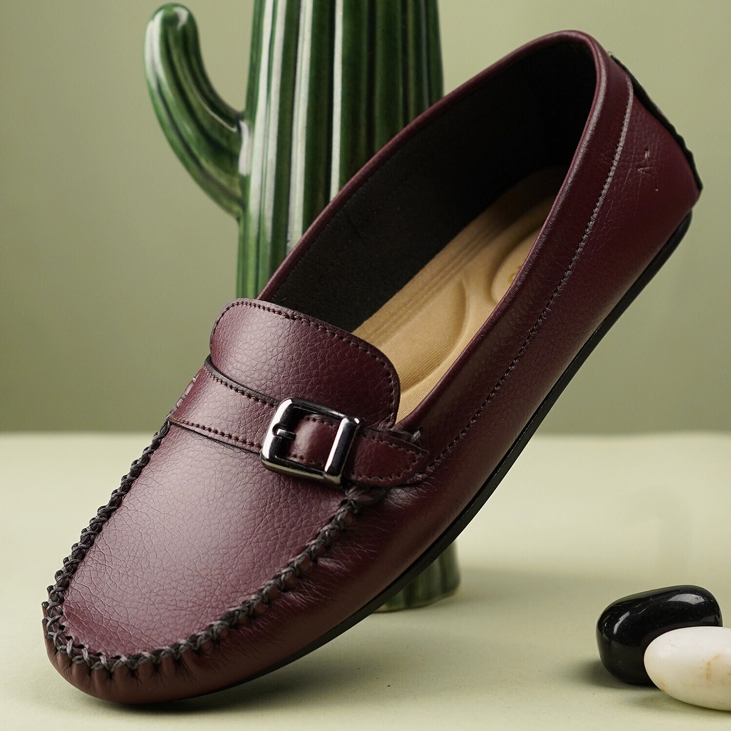 Image of yoho Bliss Comfortable Slip On Formal Women | Office and Party Wear Shoe Loafers For Women (Maroon , 7)