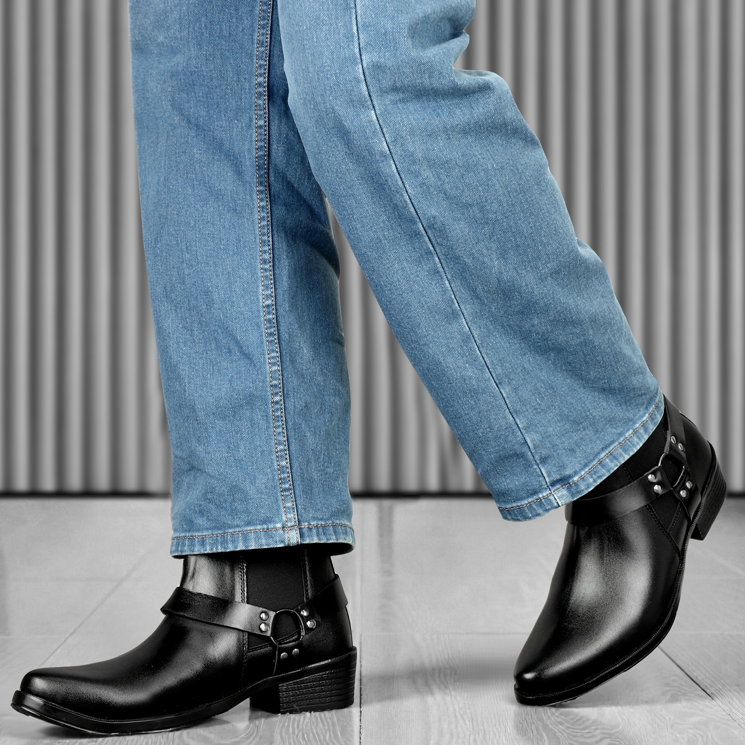 Image of Retro King Boots For Men (Black , 7)