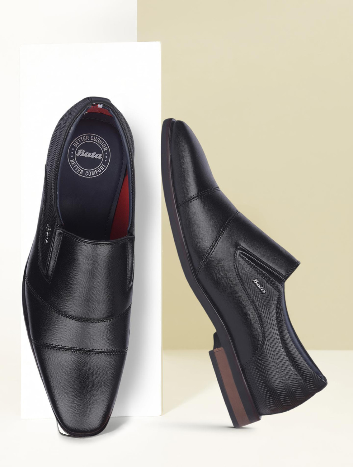 Image of VAN HEUSEN Slip On For Men (Black , 8)