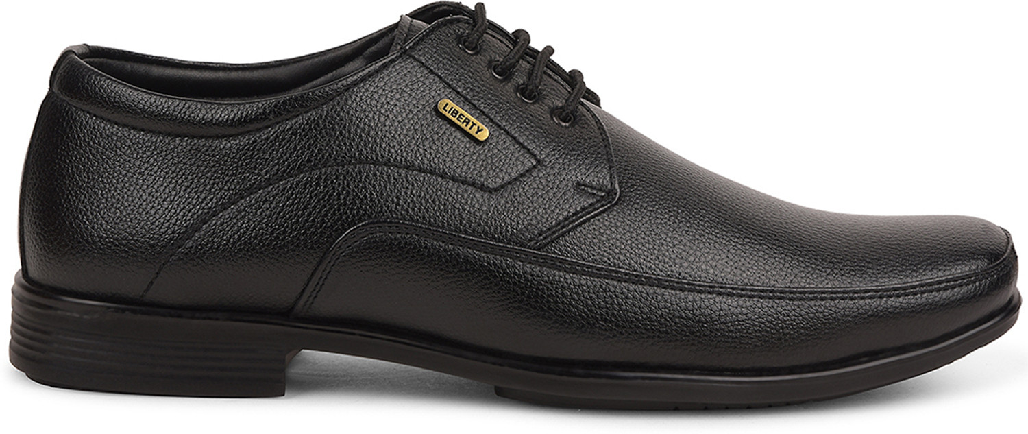 Image of LIBERTY Fortune UVL-134 Formal Lacing Shoes With PU Sole | Suitable For Office Wear Derby For Men (Black , 11)