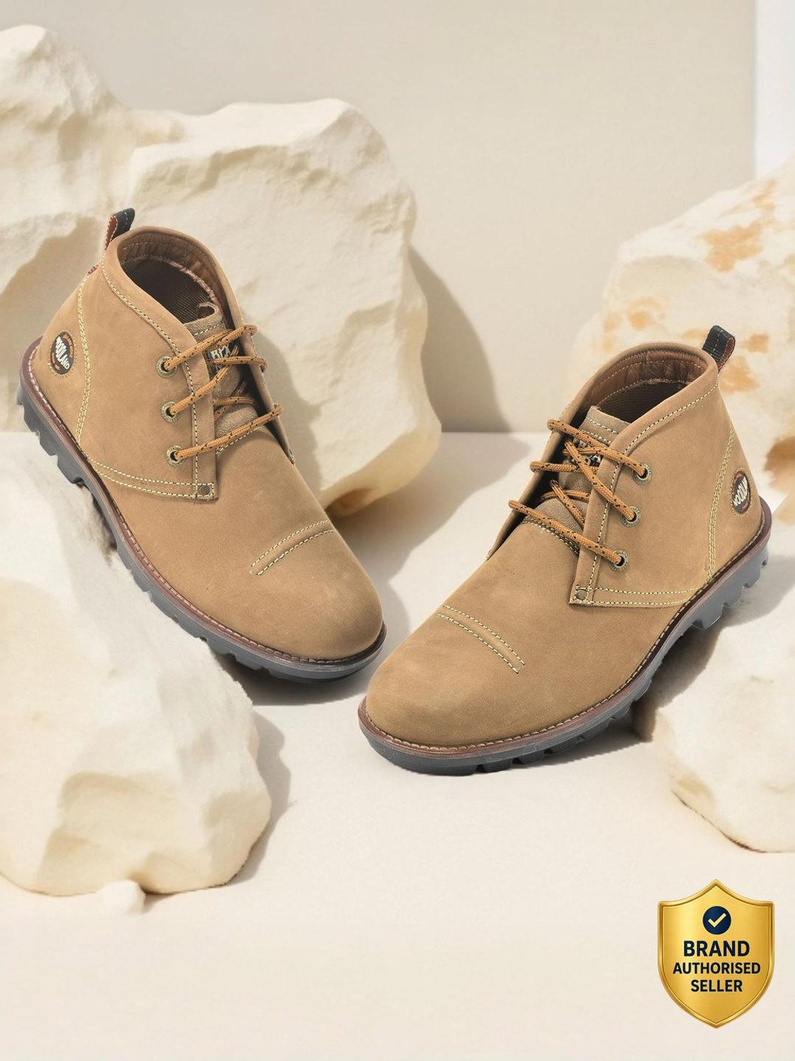 Image of WOODLAND Lace Up Lightweight Breathable Comfortable Daily Use Casuals For Men (Brown , 11)