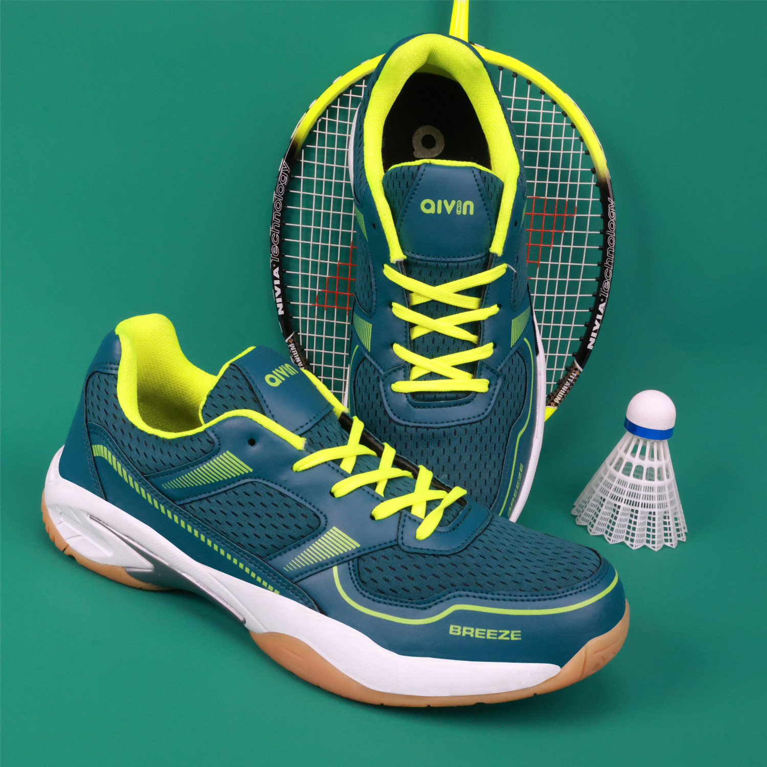Image of PRO KVH Spark Pro Memory Foam Non-Marking Gum Sole Shoes Squash & Table Tenni Badminton Shoes For Men (Red , 7)