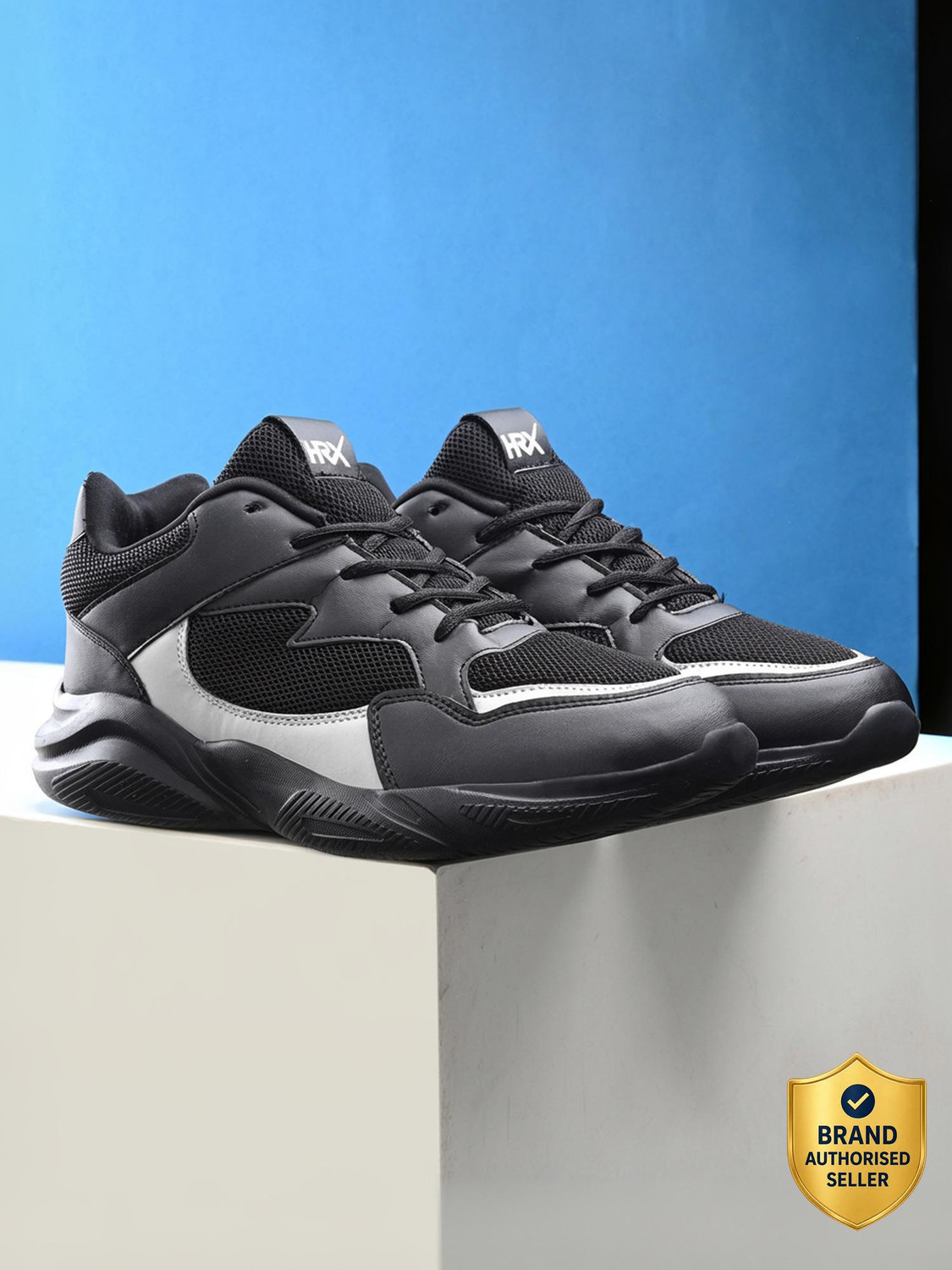 Image of HRX by Hrithik Roshan HX-174 02 Casuals For Men (Black , 9)