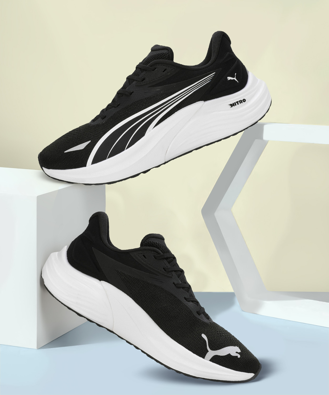 Image of PUMA Electrify NITRO 4 Running Shoes For Men (Black , 7.5)