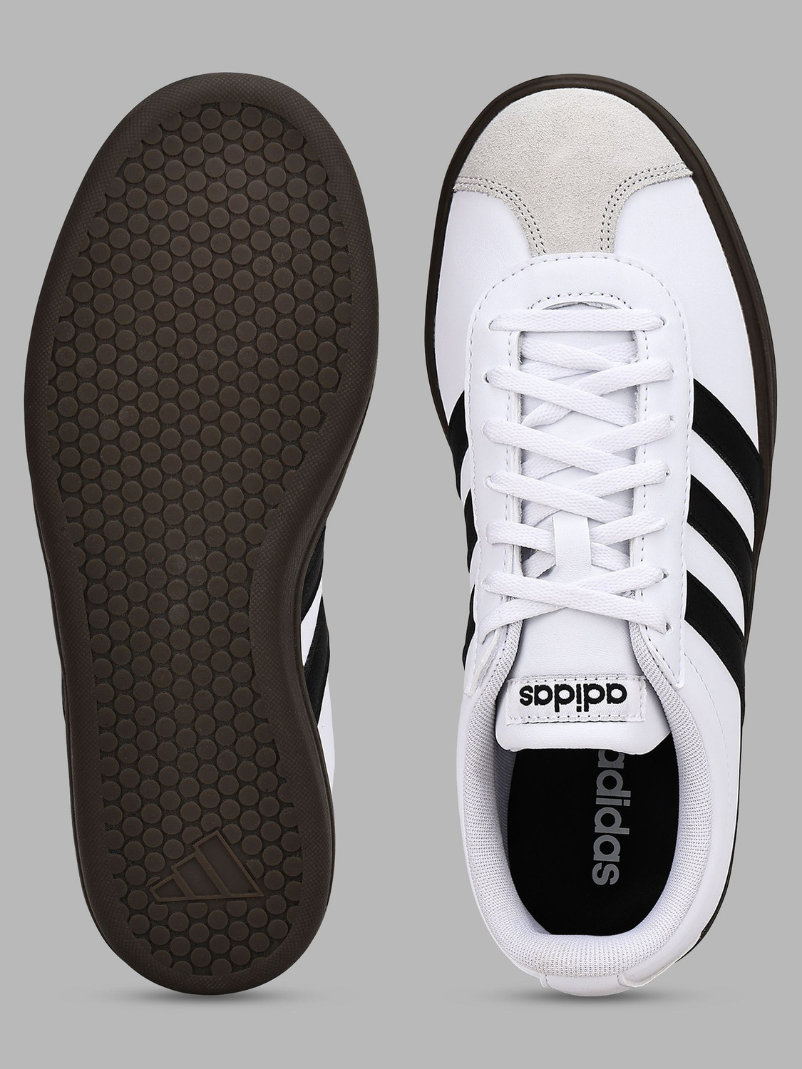 Image of ADIDAS VL COURT BASE IKD Sneakers For Men (White , 5)