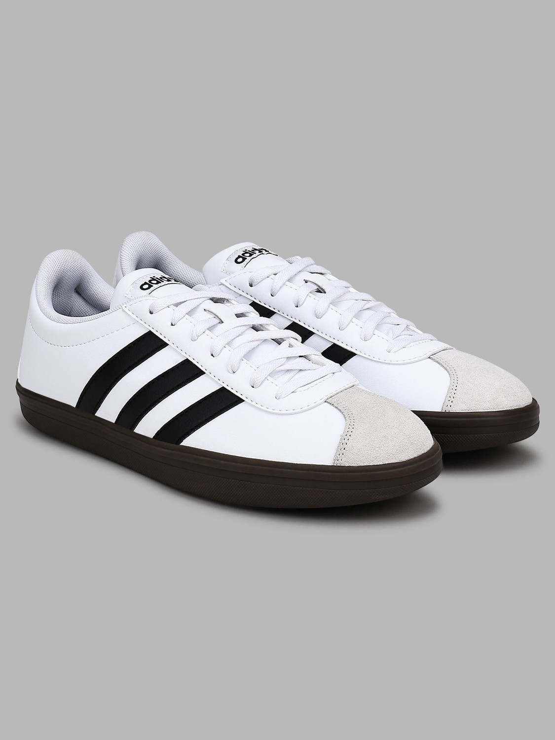 Image of ADIDAS VL COURT BASE IKD Sneakers For Men (White , 5)