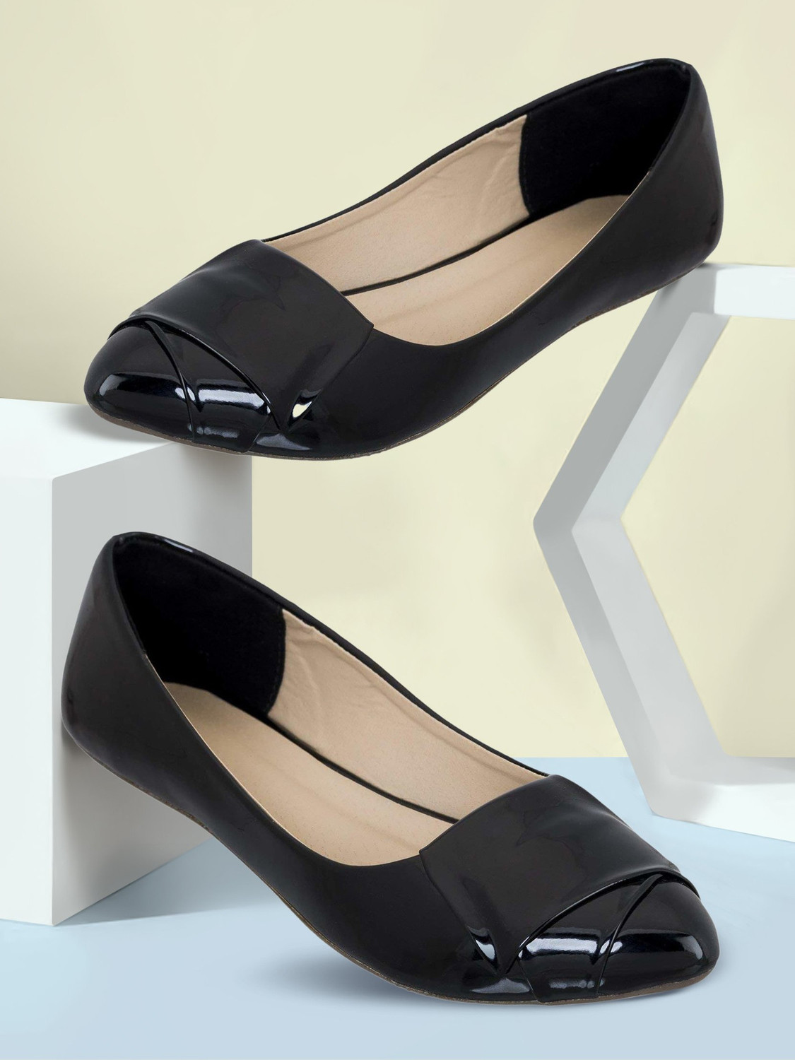 Image of TOSHINA SHOES KING Bellies Slip On For Women (Black , 8)