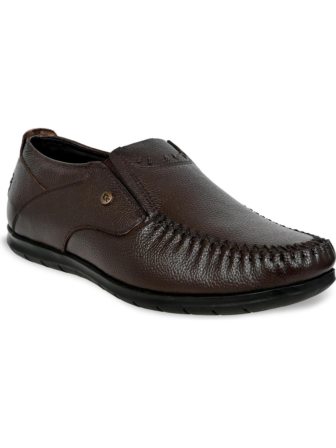 Image of HUSH PUPPIES FRANK LOAFER Slip On For Men (Black , 5)