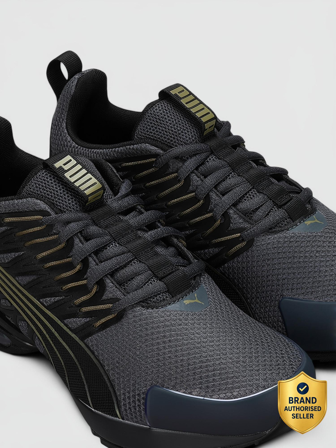 Image of one8 Boom Rush Running Shoes For Men (Black , 10)