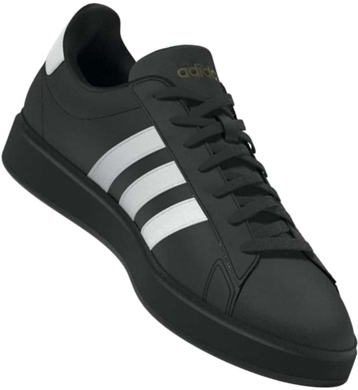 Image of ADIDAS GRAND COURT 2.0 Sneakers For Men (Black , 3)