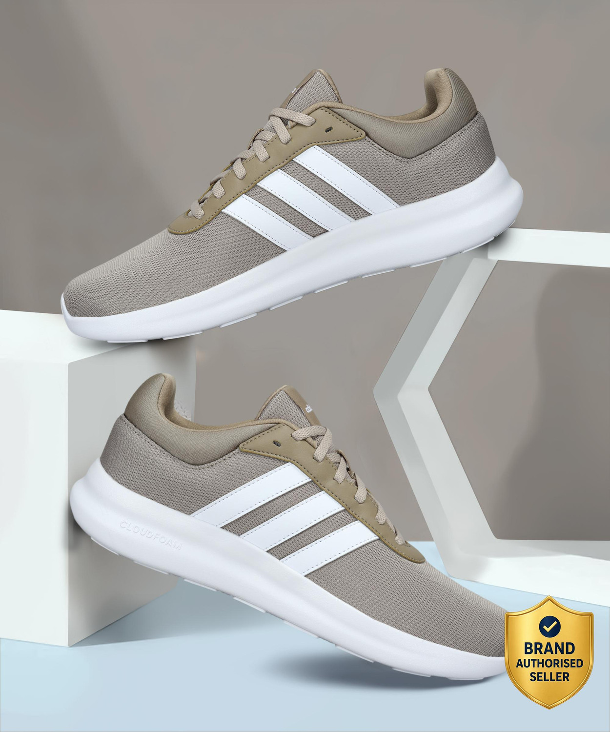 Image of ADIDAS LITE RACER 4.0 Sneakers For Men (Black , 6)