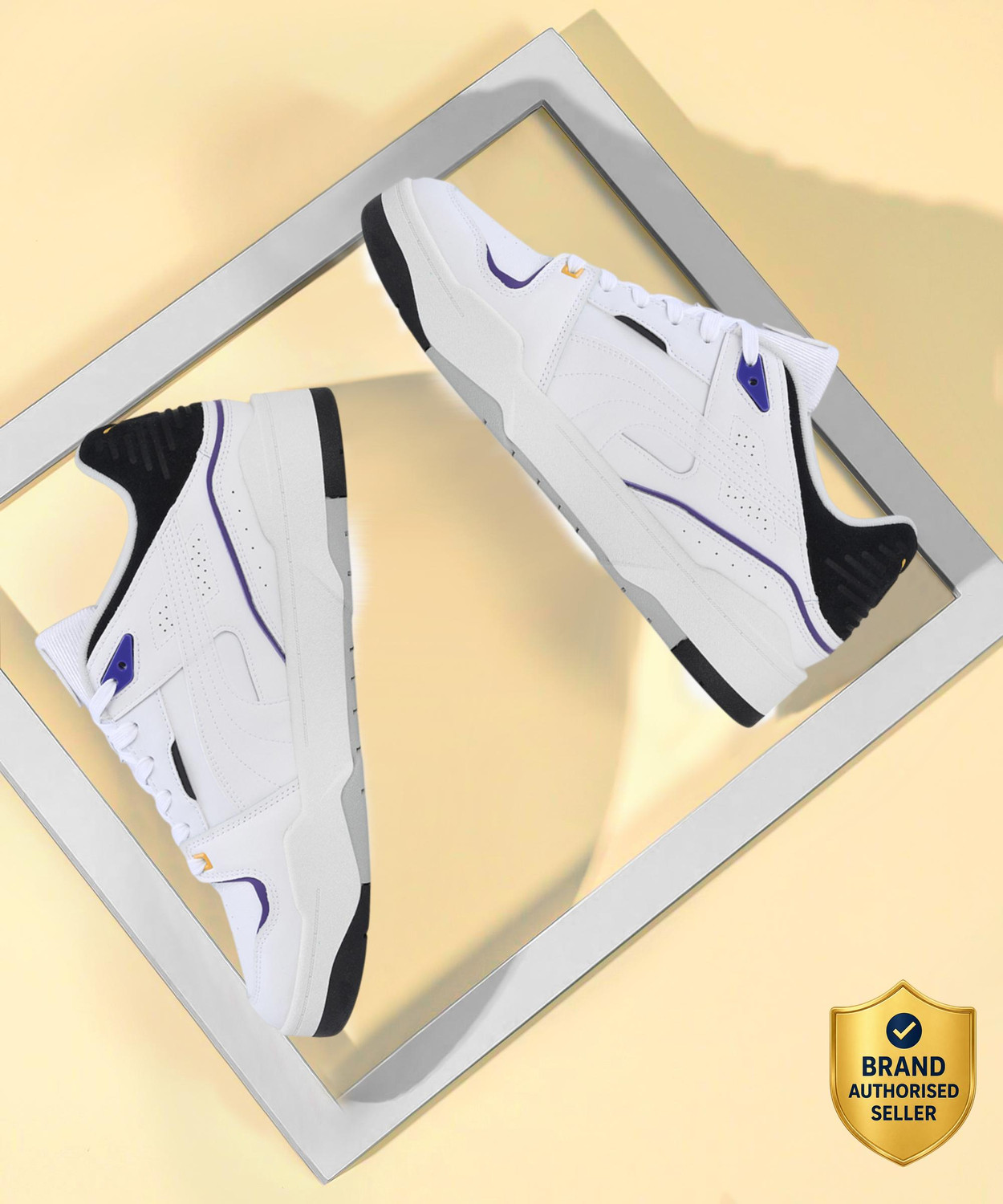 Image of PUMA Slipstream Bball Sneakers For Men (White , 7.5)