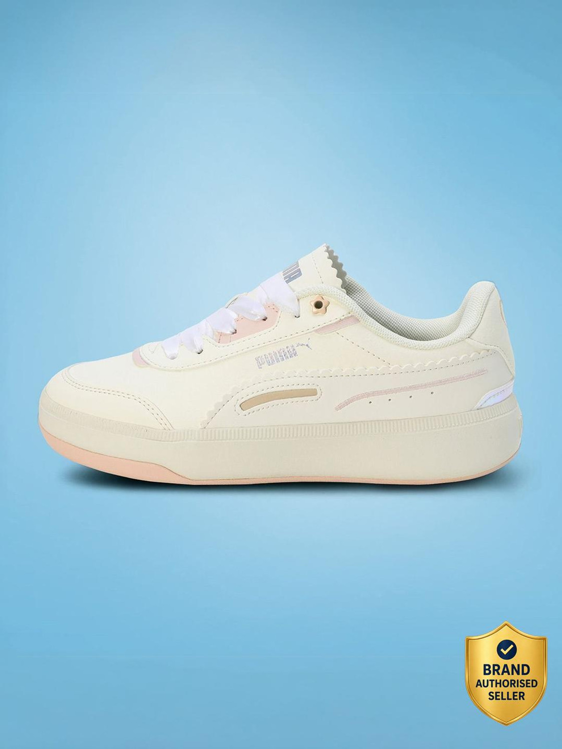 Image of PUMA Blktop Rider Sneakers For Women (White , 4)
