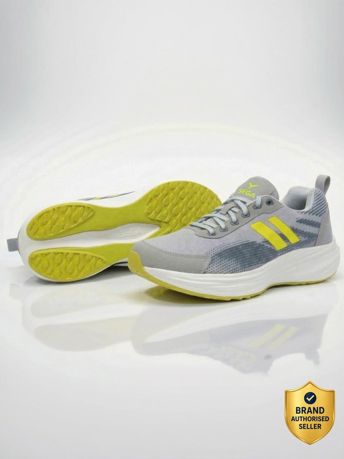 Image of SEGA NEW ADMIRE (2025) - Pro Running Shoes For Men (Green, Multicolor , 9)