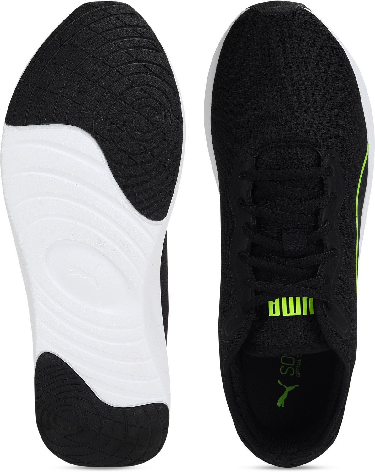 Image of PUMA Softride Cruise Running Shoes For Men (Black , 5)