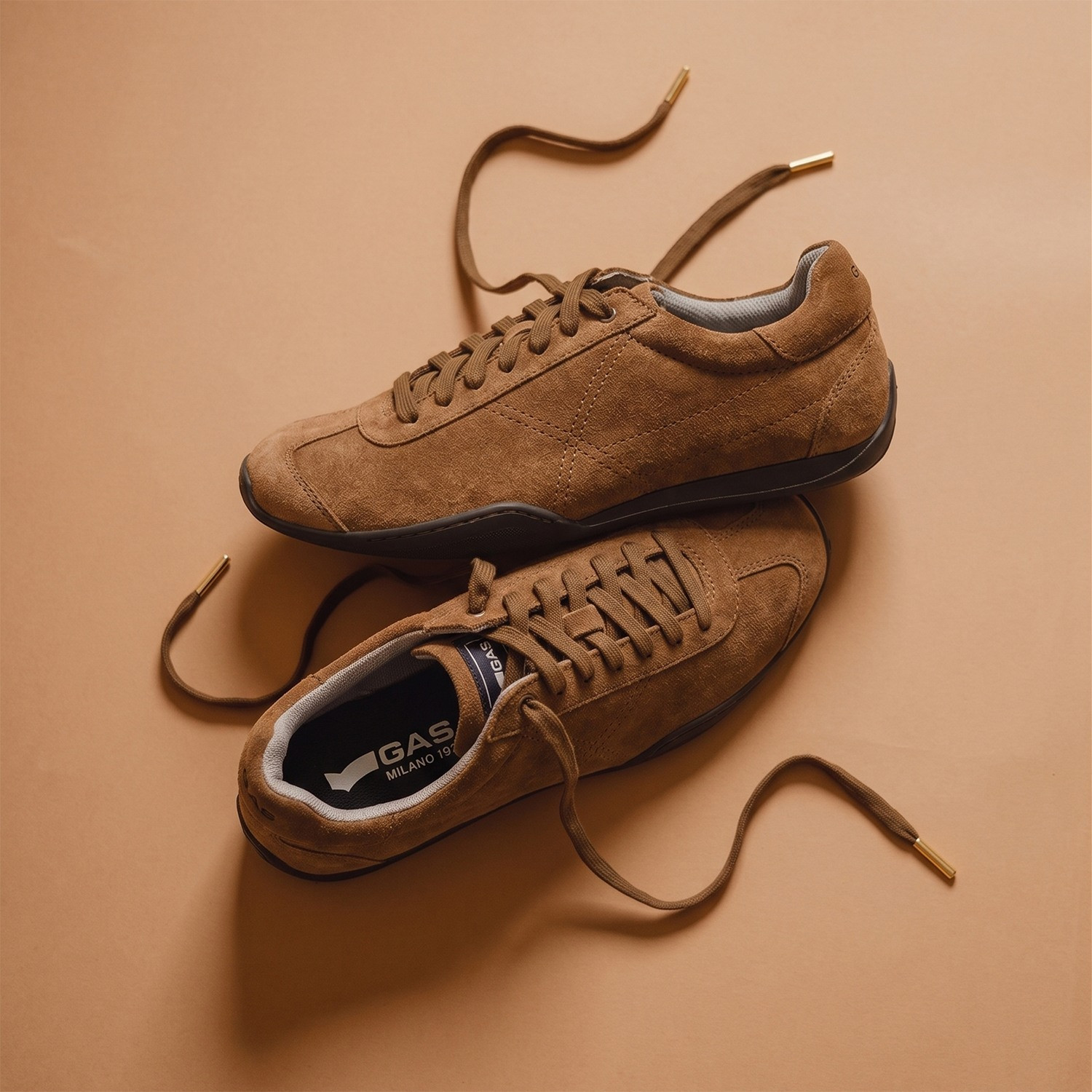 GAS ZEROPING Men's Brown Sneakers - Image 6