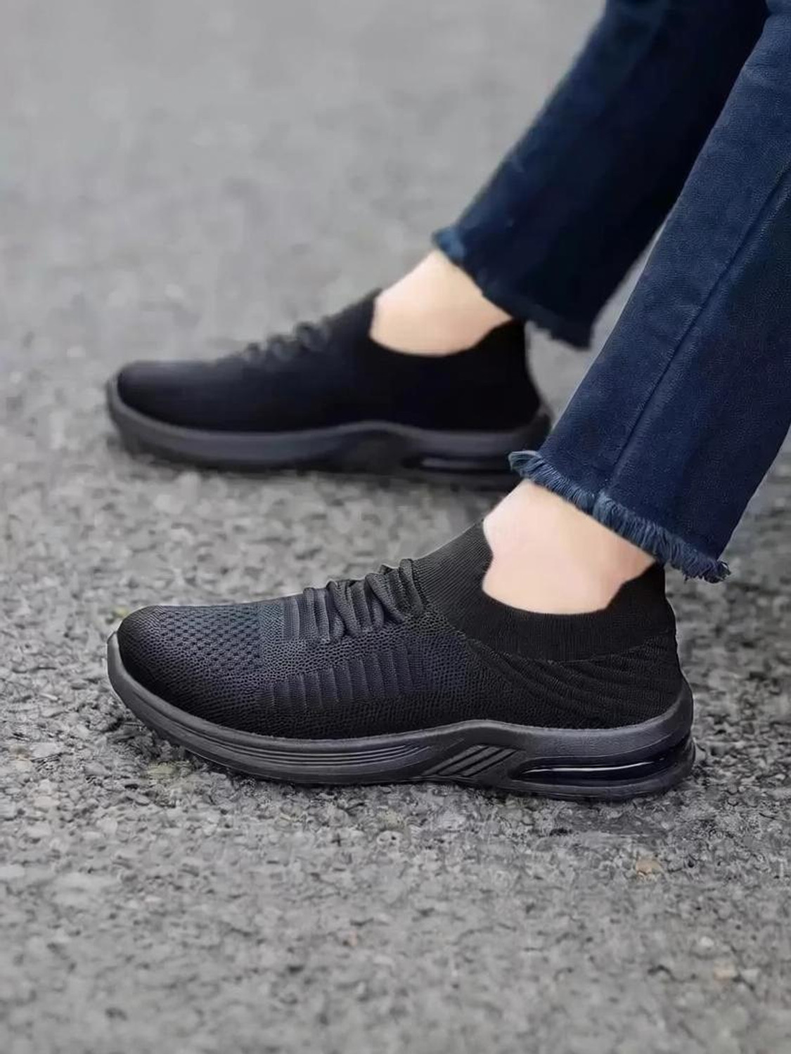 Image of K' Footlance Loafers For Women (Black , 7)