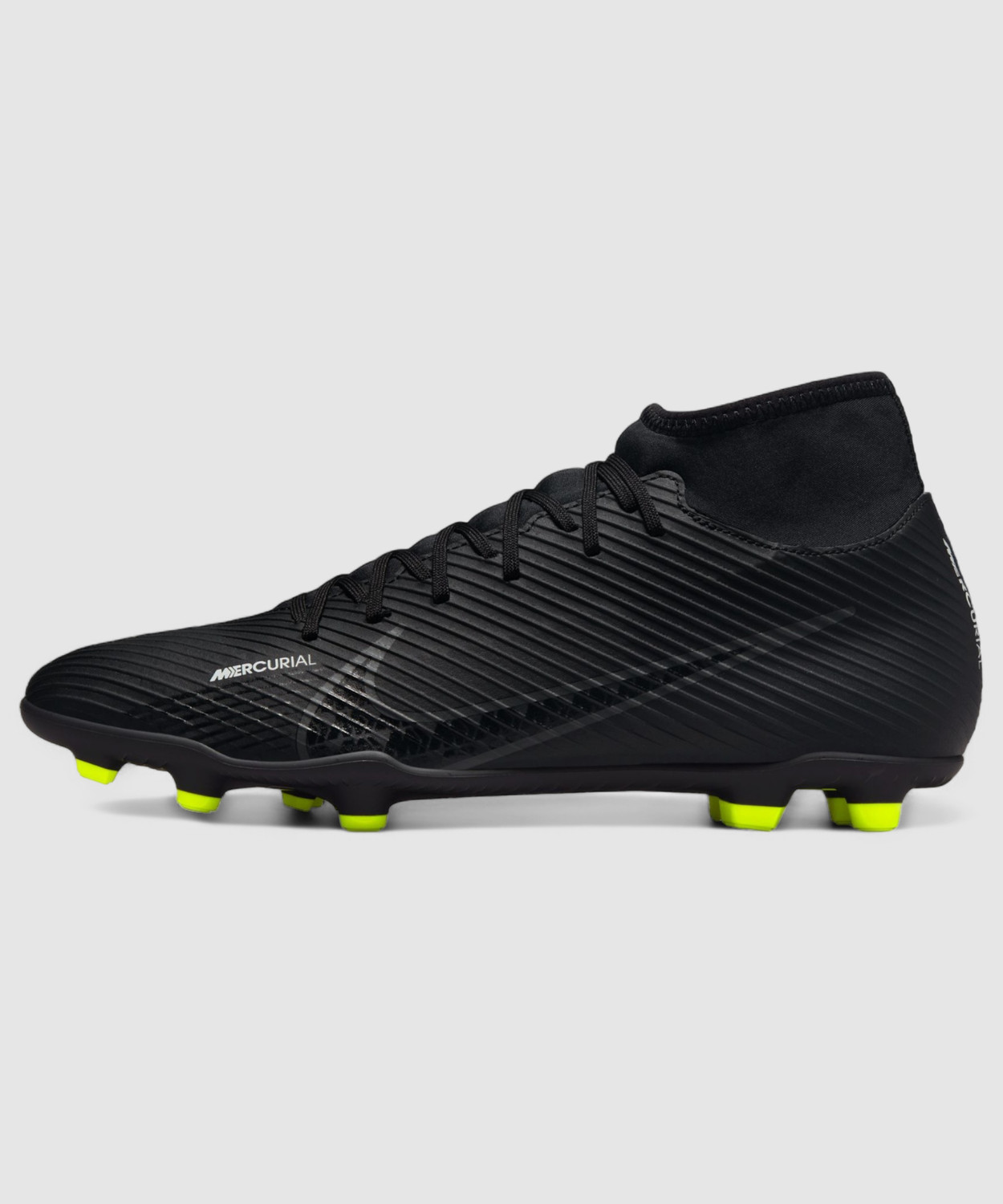 Image of NIKE Mercurial Superfly 9 Club Multi-Ground High-Top Football Shoes For Men (Black , 4)