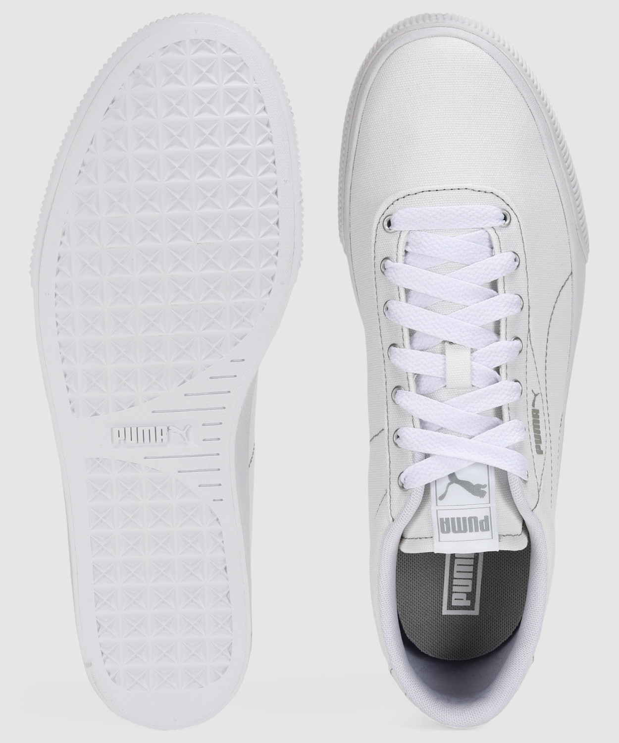 Image of PUMA IV-60 Canvas Shoes For Men (White , 12)