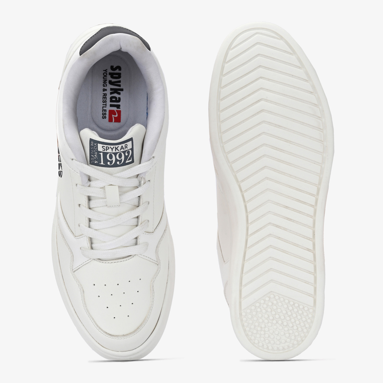 Image of Spykar Lisbon Urban Sneakers For Men (White , 7)