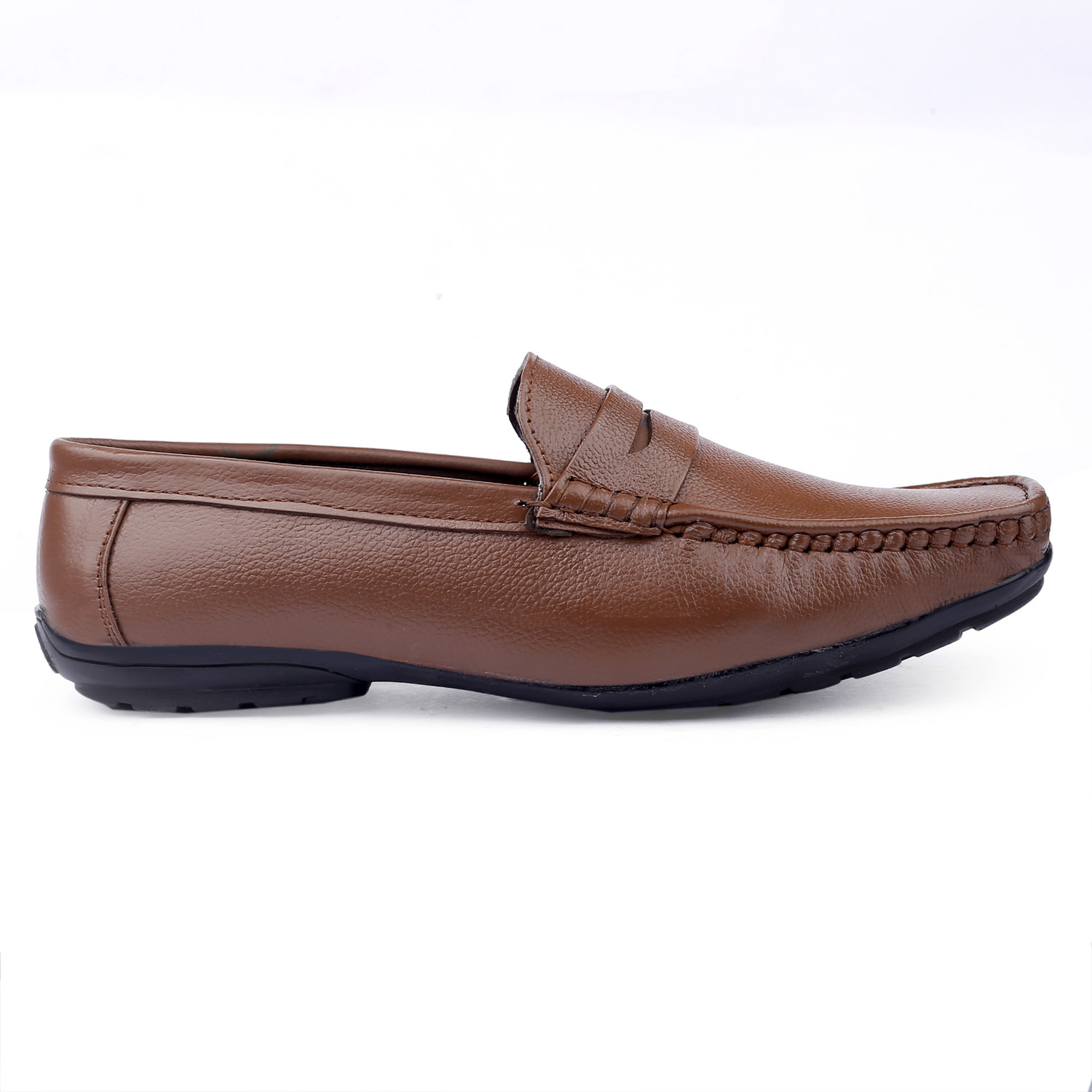 Image of LeatherSofty leather stylish shoes for men Loafers For Men (Brown , 10)