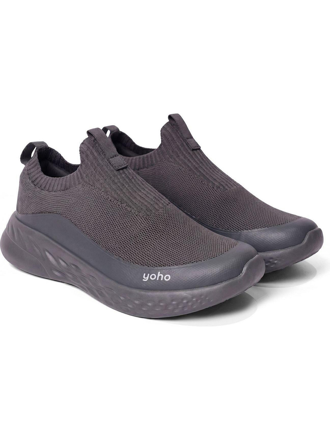 Image of Plaeto EZPlay Premium Walking Shoes |Comfortable Lightweight Shoes with Breathable Mesh Slip On Sneakers For Men (Grey, Grey , 12)