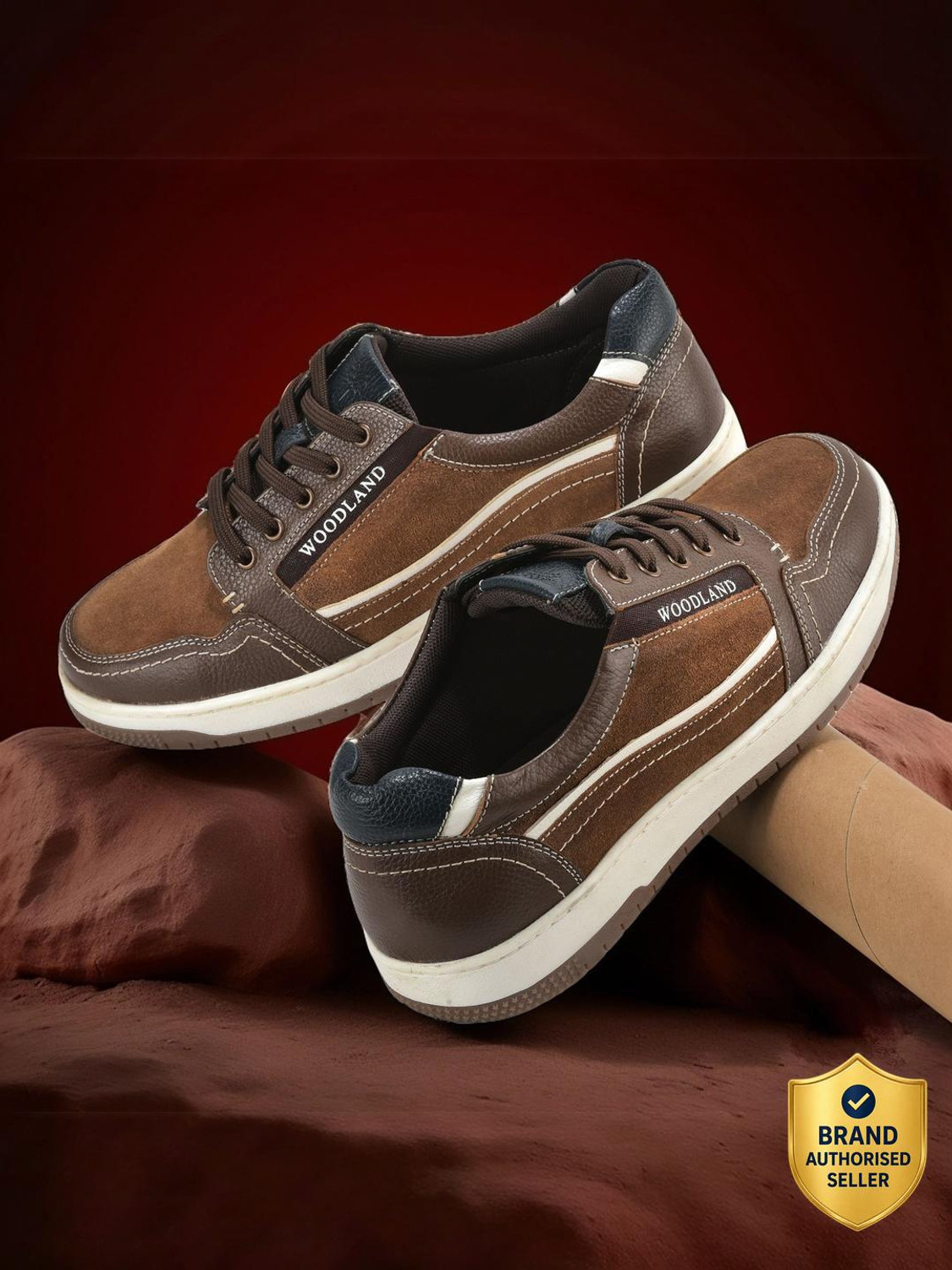 WOODLAND Men's Lightweight Breathable Sneakers - Image 1