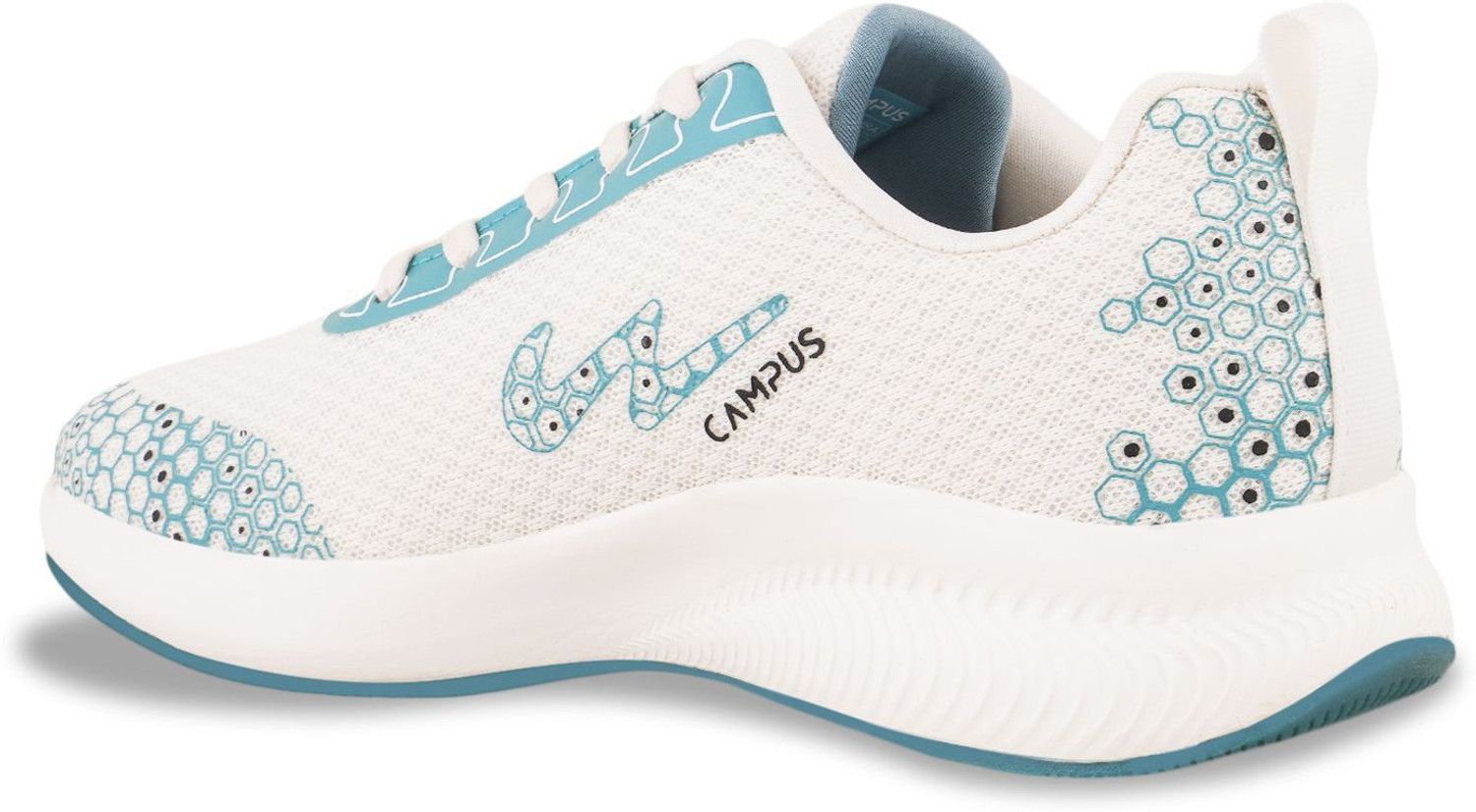 Image of CAMPUS BEACH | Running, Training /Gym Shoes for Women | Lightweight Comfortable Footwear Running Shoes For Women (Off White, Green , 4)