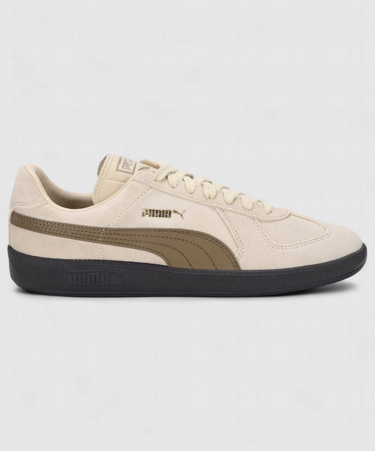 Image of PUMA Army Trainer Suede Sneakers For Men (Beige , 12)