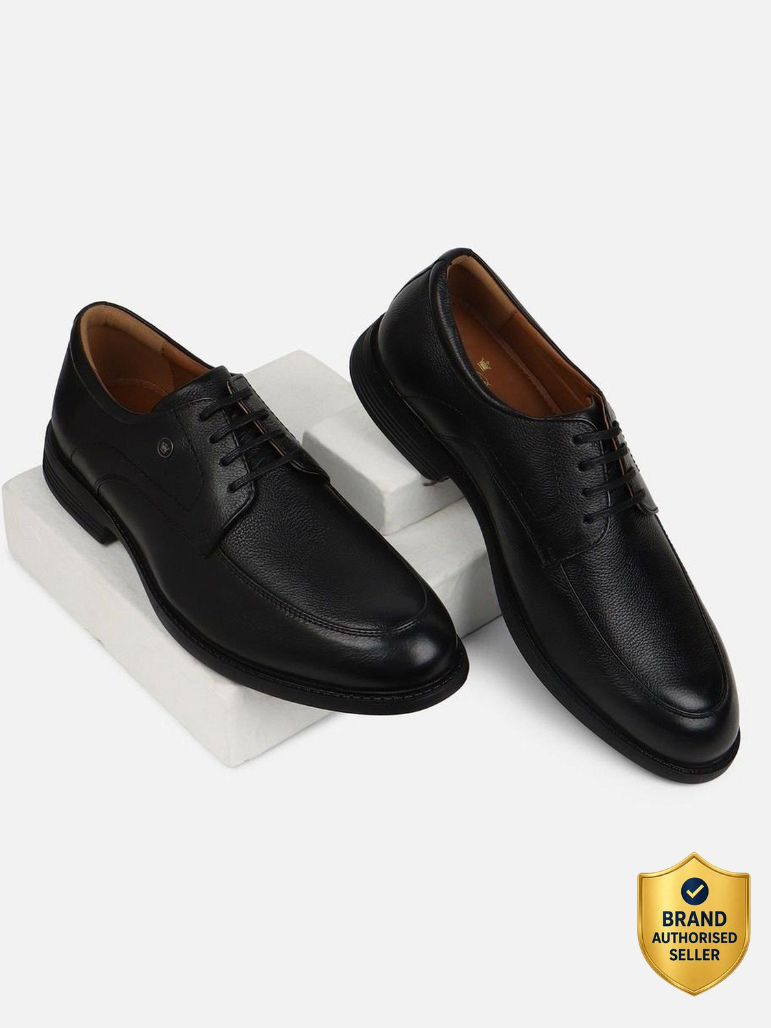 Image of HUSH PUPPIES Men's Boston Lace Up Formal Shoes Derby For Men (Black , 11)