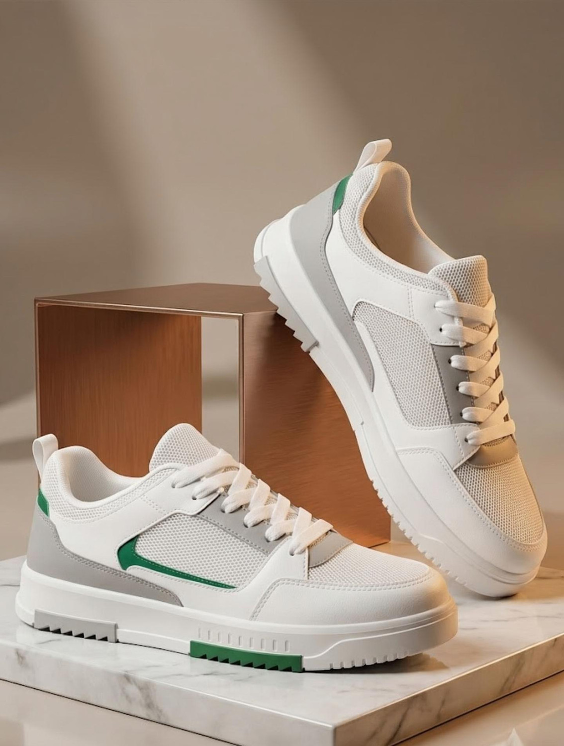 Reefox Green Casual Sneakers For Men - Image 1