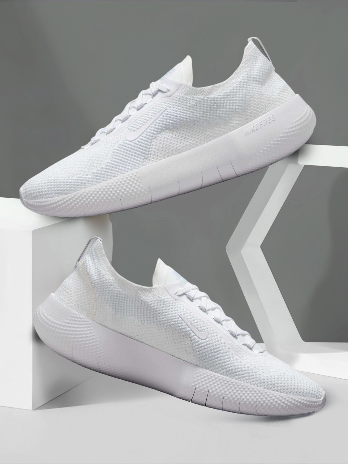 Image of NIKE React Mler 3 Running Shoes For Men (White , 8.5)