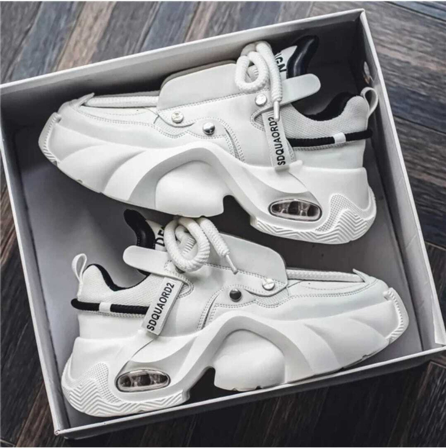 Image of ANSV SHADOW Running Shoes For Men (White , 8)