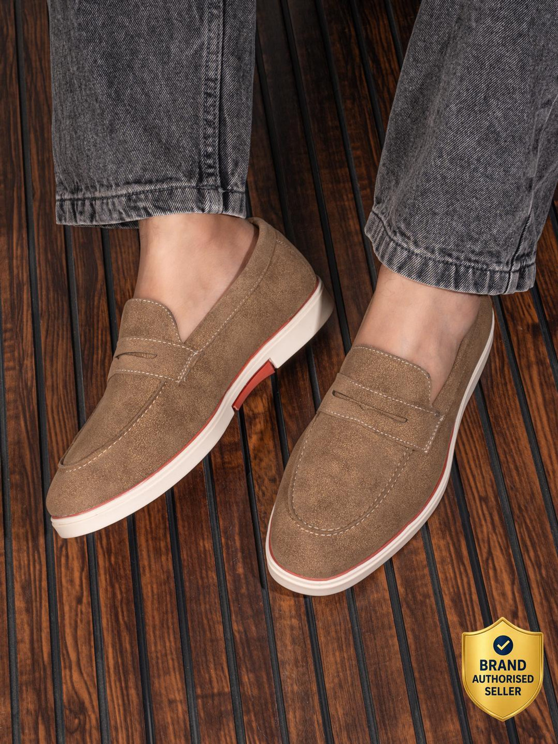 Image of Neemans The Breezy Loafer Loafers For Men (Brown , 12)