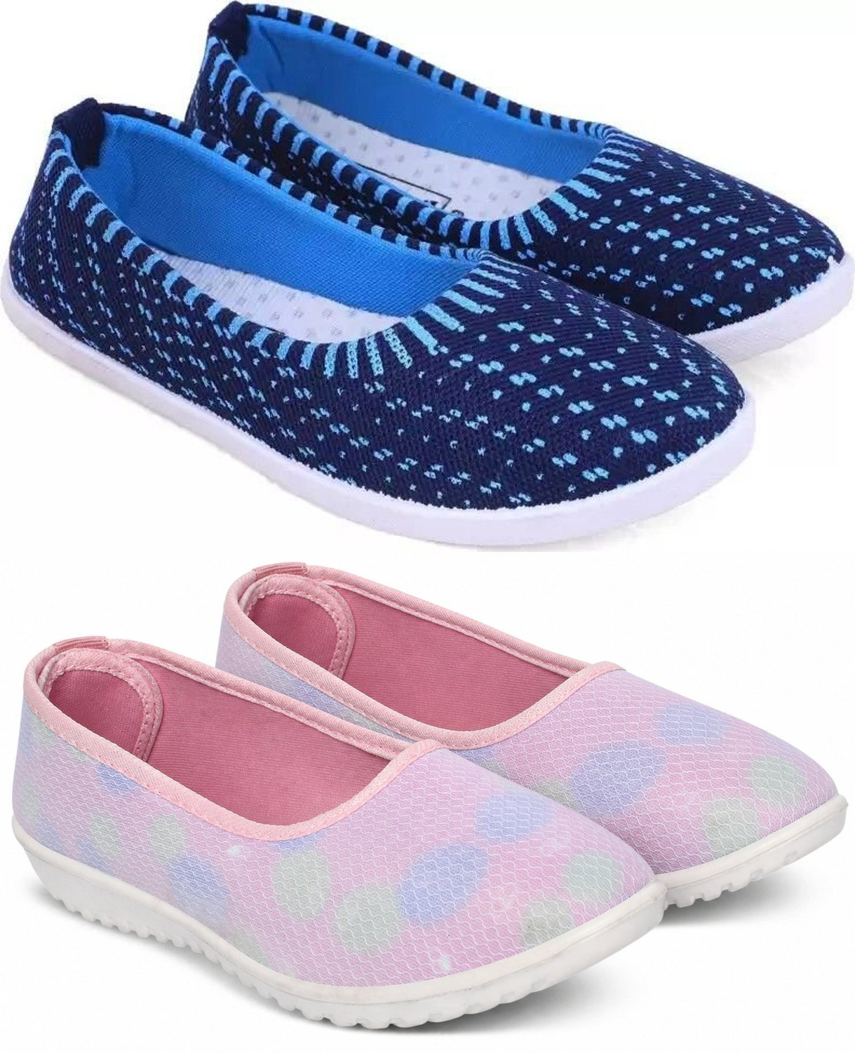 Image of dheeraj footwear udyog Sneakers For Women (Pink, White , 7.5)