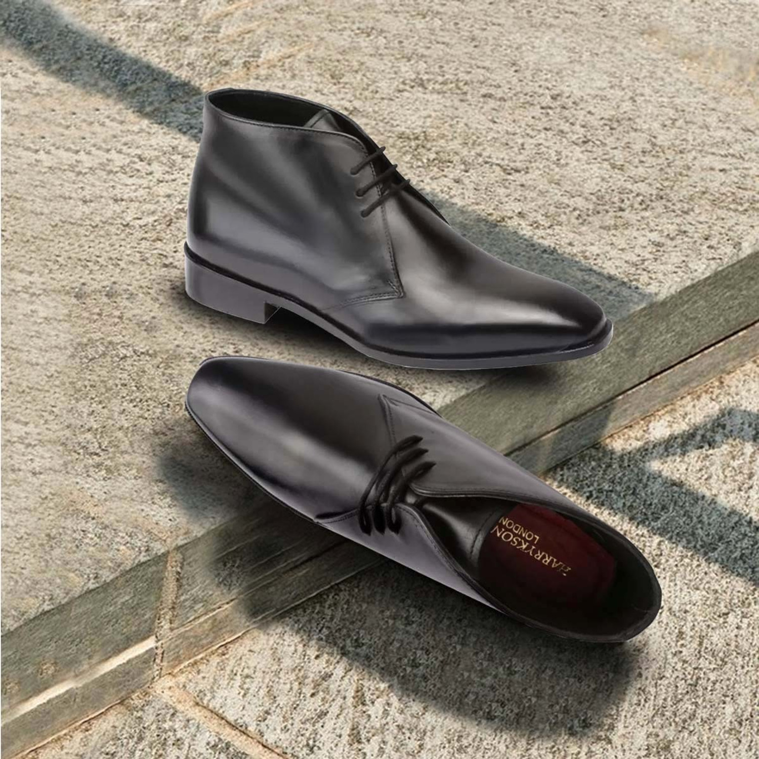 Image of SAN FRISSCO Lace-Up Boots for Men|Office Wear Formal Boots For Men|Comfortable Trending Lace Up For Men (Black , 8)