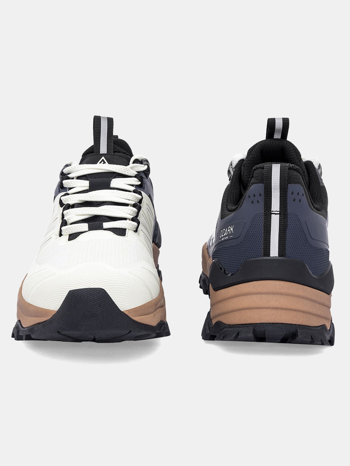 Image of RED TAPE Hiking & Trekking Shoes For Men (Off White, Brown , 9)
