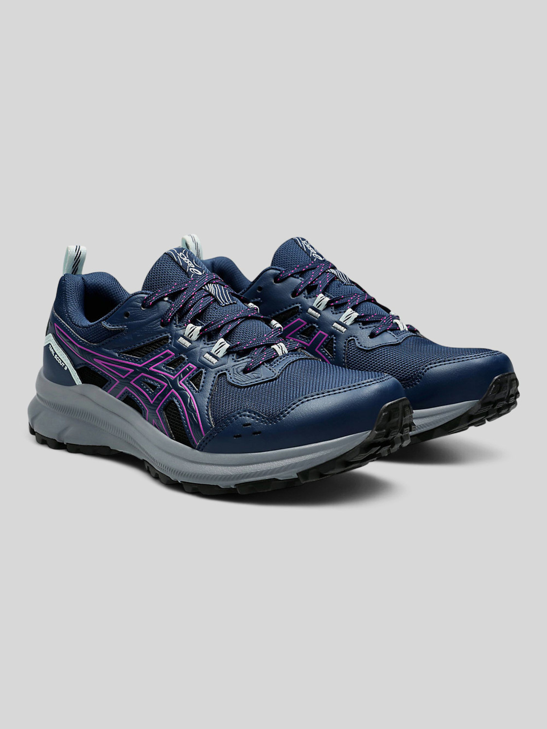 Image of Asics TRAIL SCOUT 3 Running Shoes For Women (Blue , 7)