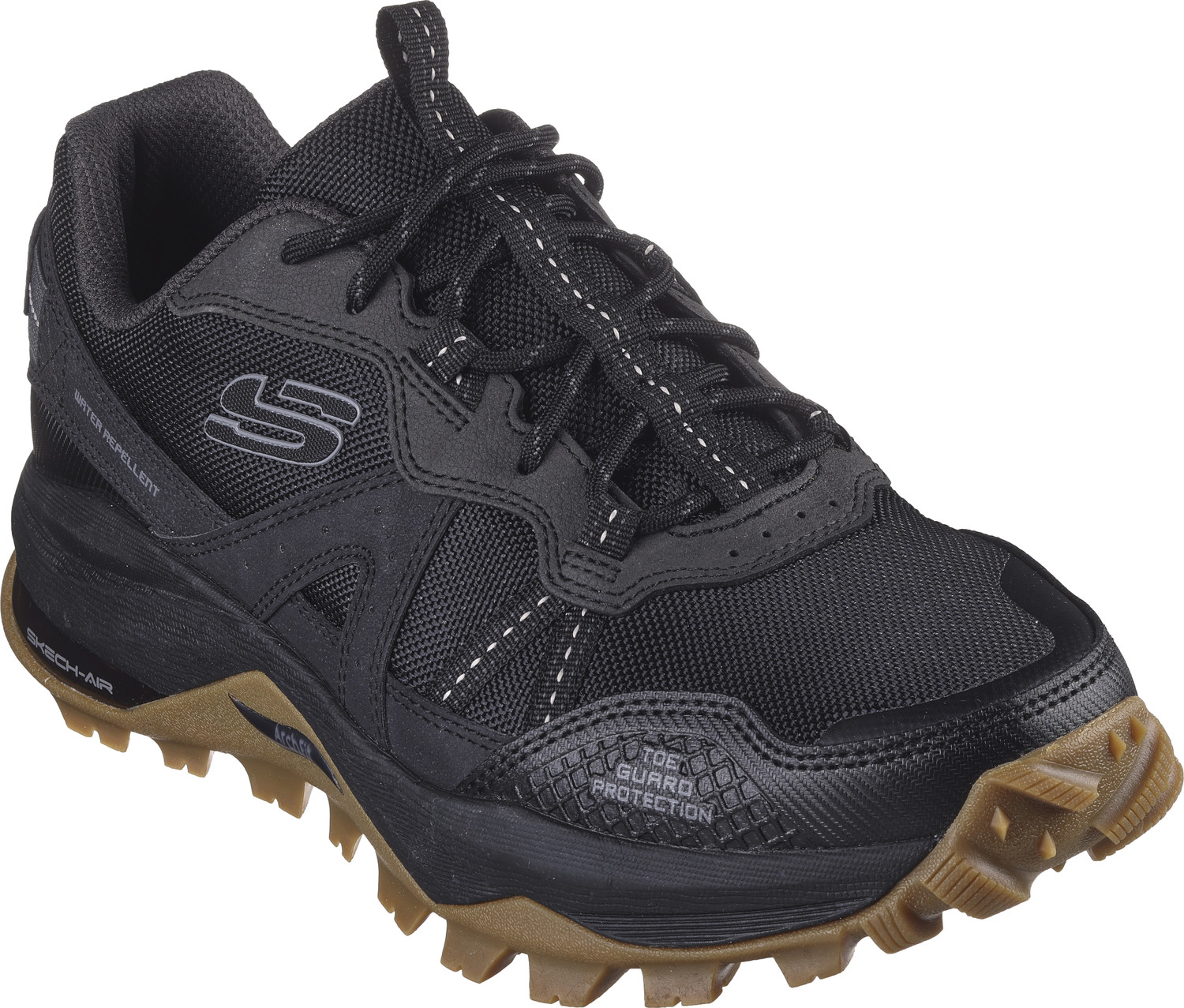 Image of Skechers ARCH FIT TRAIL AIR Sneakers For Men (Black , 11)