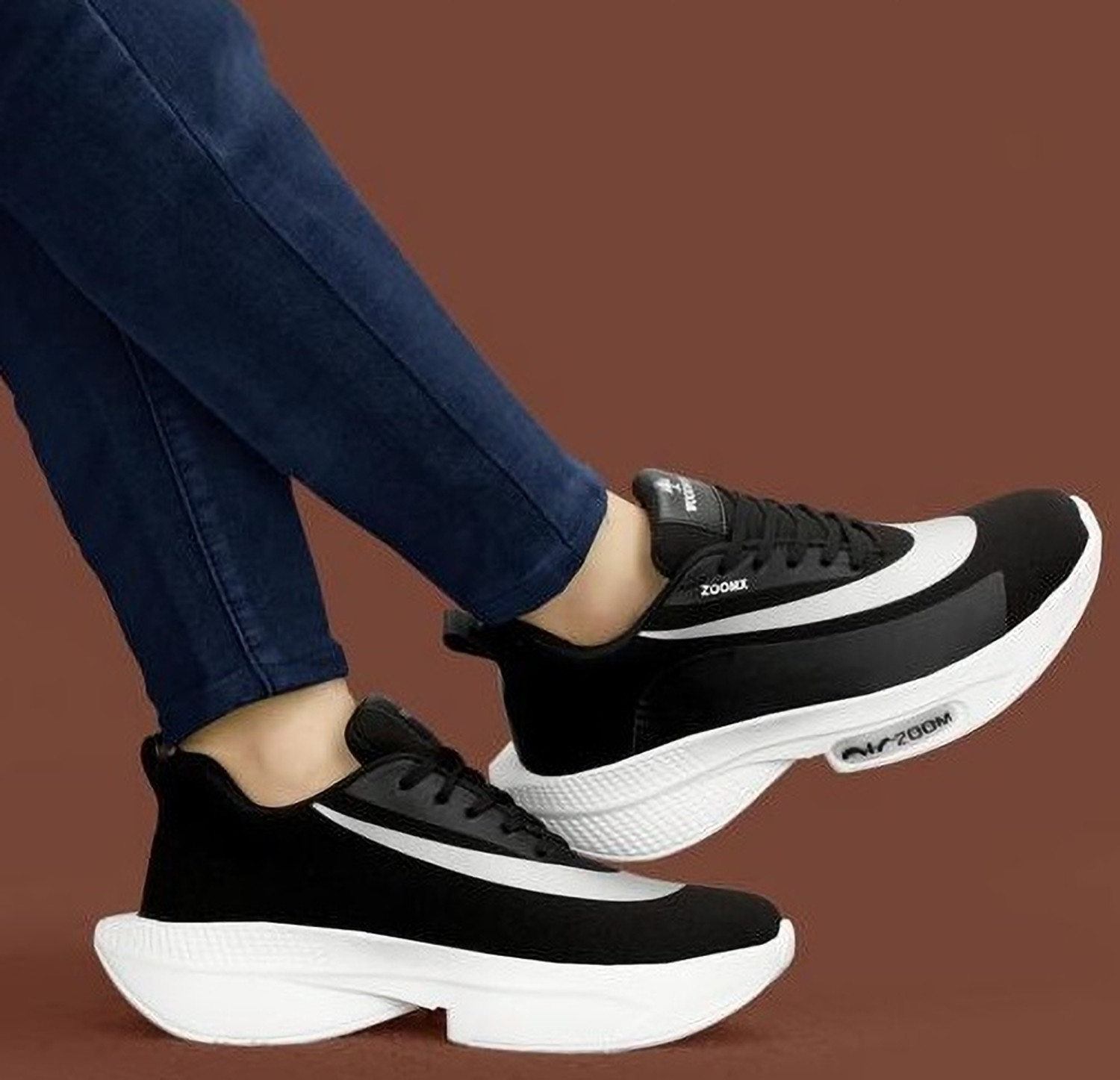 Image of ZACIO Premium Gym,Sports,Training,Stylish With Extra Comfort Running Sneakers For Unisex (White , 7.5)