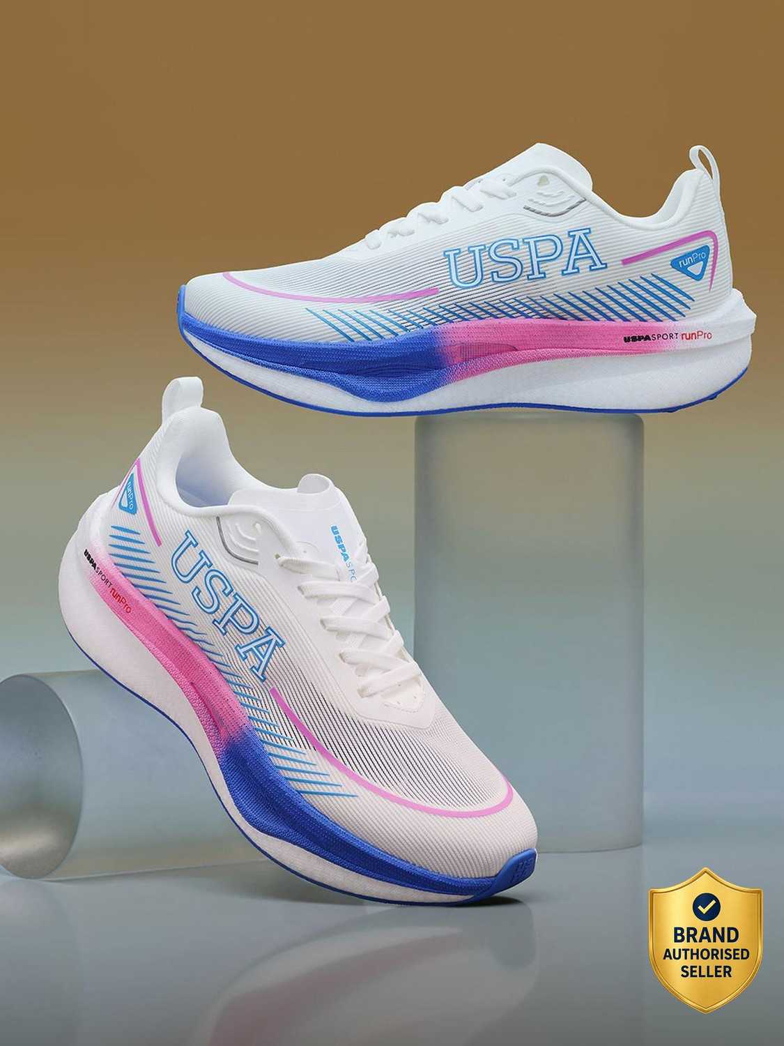 U.S. POLO ASSN. Men's White Running Shoes - Image 6