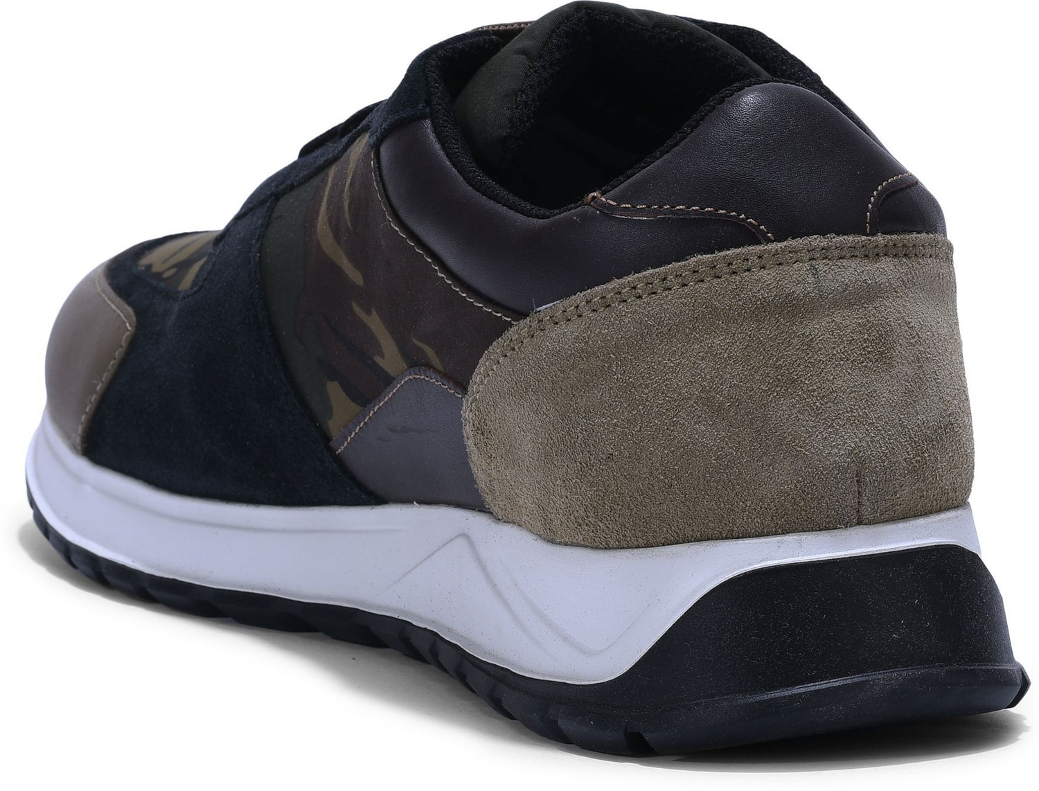 Image of WOODLAND Sneakers For Men (Black , 5)