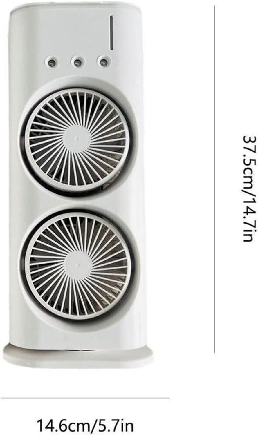 Image of Sitaramm 40 L Room /Personal Air Cooler (Multicolor, Portable Rechargeable Table Fan, 4-Hour Backup, 3 Speeds & Dual LED Light Modes)
