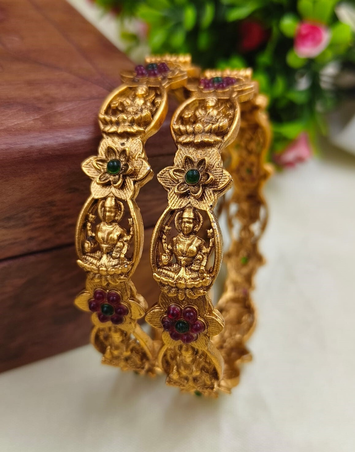 Atulya Alloy Gold-plated Bangle Pack of 2 - Image 5