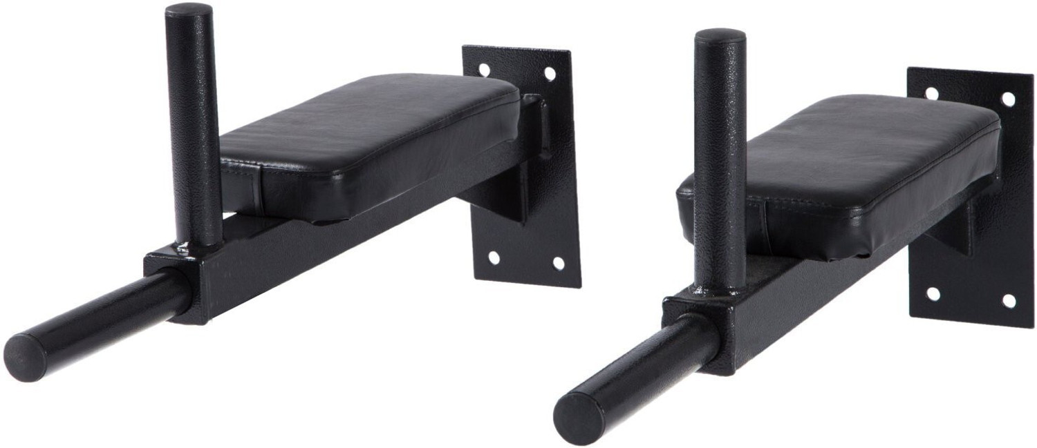 Image of Sporto Fitness S-124 Wall Mounted Pull Up Bar Chin bar Dip Station for Indoor Pull-up Bar (Black)
