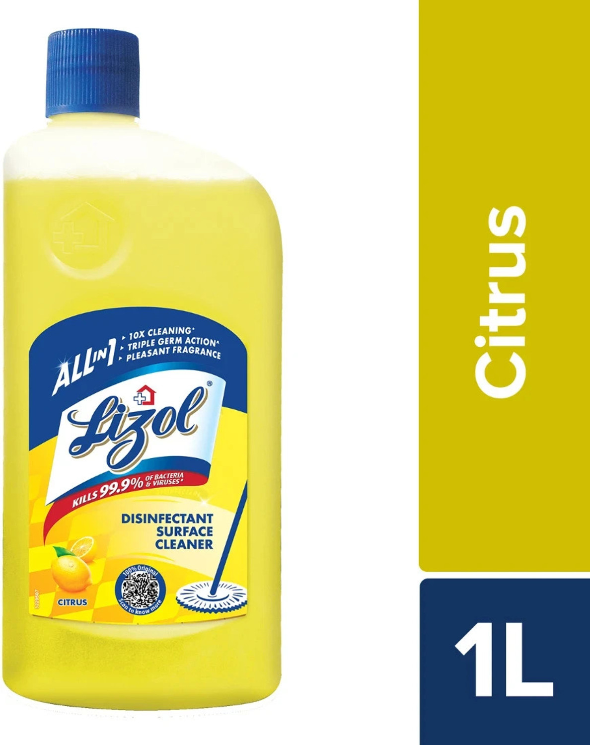 Image of Lizol Disinfectant Surface & Floor Cleaner Liquid, Citrus Citrus (1 L)